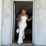 BABYBOO (white) Magnolia strapless midi