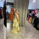 ELLIATT (butter yellow) Tilly Tiered maxi