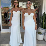 SNEAKY LINK (white) Chelle strapless maxi