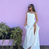 TOJHA (white) Saisha strapless midi
