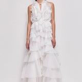 AJE (white) Cleo halter maxi