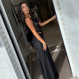 MIM AND BELL (black) Tiana Lace top and skirt set