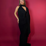 EFFIE KATS (black) Haven scarf neck maxi