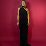 EFFIE KATS (black) Haven scarf neck maxi