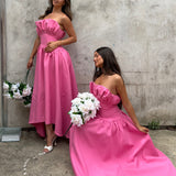 ELLIATT (pink) Laurel strapless maxi