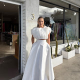 ACLER (white) Warburton skirt/top set