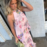 ELLIATT (pink floral) Millie Tiered Maxi