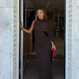 EFFIE KATS (coffee brown) Romi midi