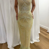 ALBINA DYLA (pistachio green) Blush Couture Gown