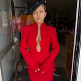 ATOIR (chilli red) Klim structured midi