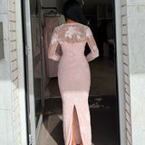 HOUSE OF CB (baby pink) Luciene corset maxi
