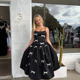 ELLIATT (black) Ursula bow midi