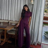 ELIYA THE LABEL (wine red) Caitlin top / Libra pants