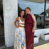ELLE ZEITOUNE (wine red) Miles strapless midi