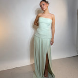 MANNING CARTELL (sage) Royal debut strapless maxi