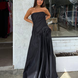 ACLER (black) Hawford corset maxi