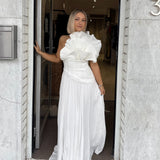 ACLER (white) Whittington one shoulder maxi