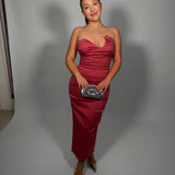 RACHEL GILBERT (pink) Cheri midi