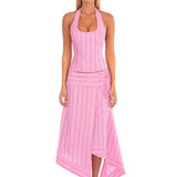 I AM DELILAH (pink) Sabrina corset and skirt set