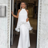 ELLIATT (white) Poppy cape maxi