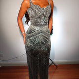 ALBINA DYLA (black/silver) Celestial Symphony Embellished Gown