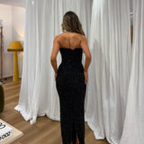 ALBINA DYLA (black) Cosmic Flame Gown