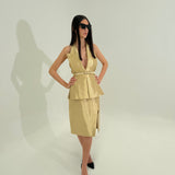FENDI (gold) Vest Skirt Set