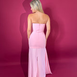 SOLACE LONDON (pink) Alessandra strapless gown