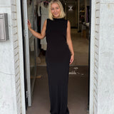 EFFIE KATS (black) Valora backless maxi