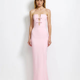 EFFIE KATS (pink) Addison strapless bow gown