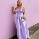 ELLIATT (lilac) Laurel strapless maxi