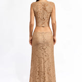 MIM AND BELL (gold) Tiana Lace top and skirt set