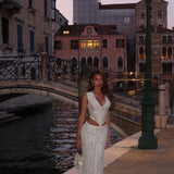MIM AND BELL (white) Tiana Lace top and skirt set