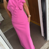 ACLER (pink) Esher corset maxi