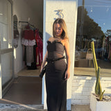 TOJHA (black) Kanika strapless maxi