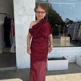 ELLE ZEITOUNE (wine red) Miles strapless midi