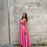 ELLIATT (pink) Laurel strapless maxi