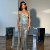 HANA OFFICIAL (blue) Draped Goddess Gown