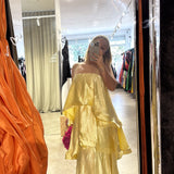 ELLIATT (butter yellow) Tilly Tiered maxi