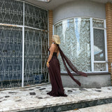ARCINA ORI (brown) Ramona gown