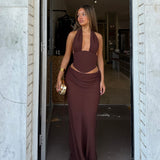 NATALIE ROLT (brown) Bronte top / Allira skirt set