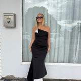TOJHA (black/white) Talvi maxi