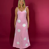 BY JOHNNY (pink/white) Dolcetto polka dot midi