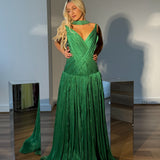 OXA COUTURE (green) Aurelia gown