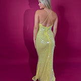 MISHA (yellow) Ina sequin maxi