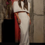 EFFIE KATS (white) Olympia cape and skirt set