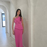 ACLER (pink) Esher corset maxi