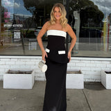 MESHKI (black/white) Micah top and set