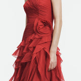AJE (red) Canyon corset maxi