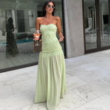 JEFRE SEI (green) Renata Drop Hem Maxi